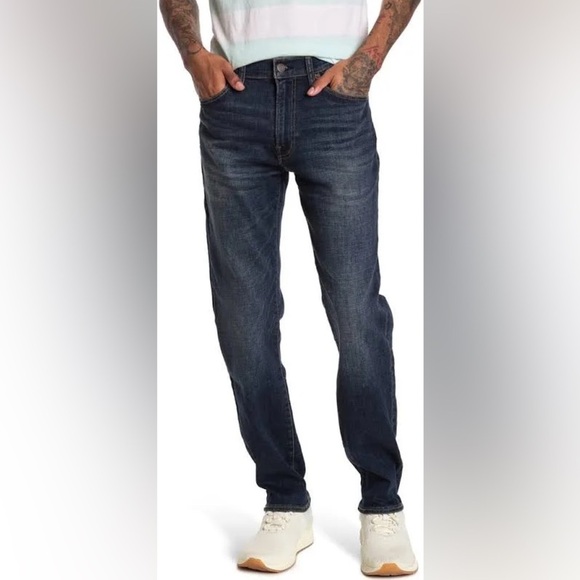 Lucky Brand Men's Slim Straight Blue Jeans - Picture 1 of 7